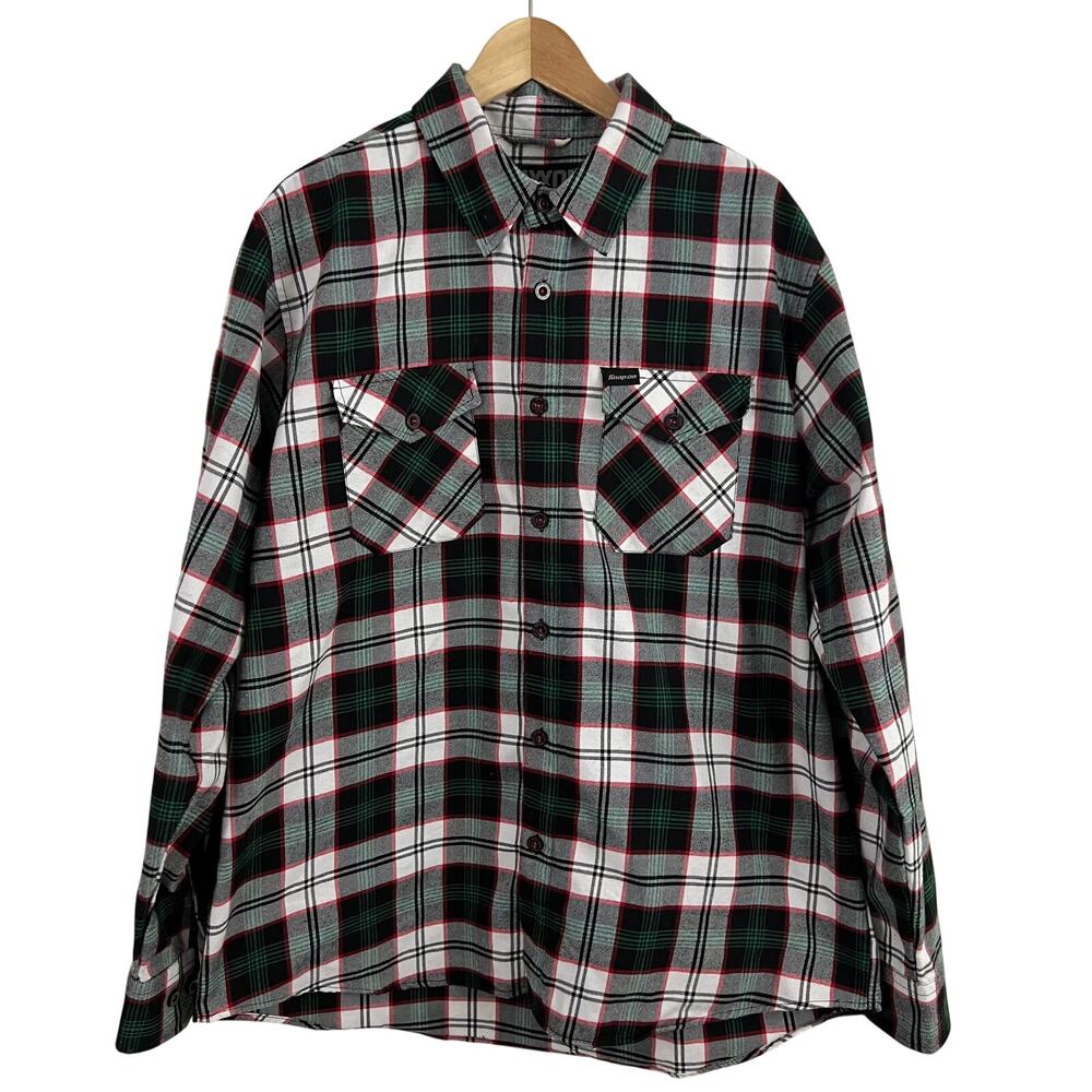 Dixxon x Snap On Flannel Button Down Shirt Men Size XL Limited Edition